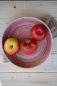 Preview: handgetöpferte Keramik Pasta Bowl - rosa grau